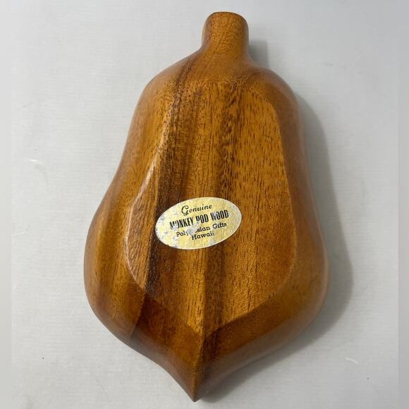 Handcrafted Monkey Pod Wood Bowl 8" for Console Dresser Coffee Table - Picture 3 of 4